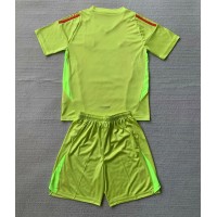 Camiseta Italia Portero Primera Equipación Replica Eurocopa 2024 para niños mangas cortas (+ Pantalones cortos)
